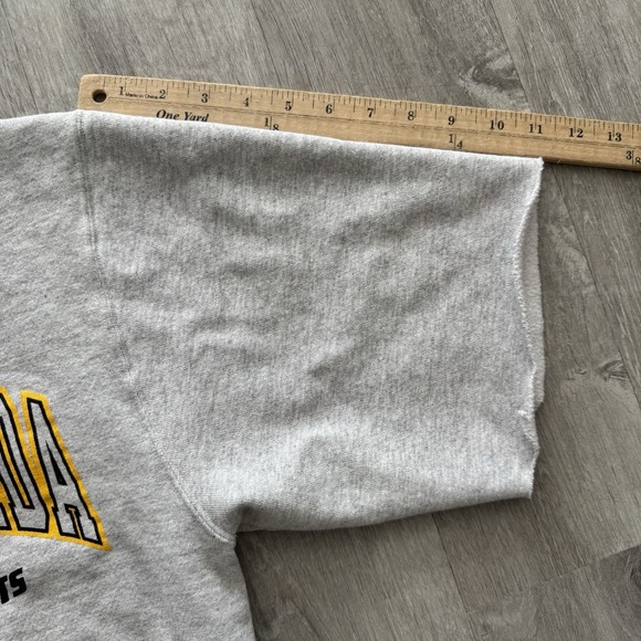 Vintage UCF Knights Sweatshirt Medium Pro-Weave Grey Made USA Cut Sleeves - Picture 6 of 7